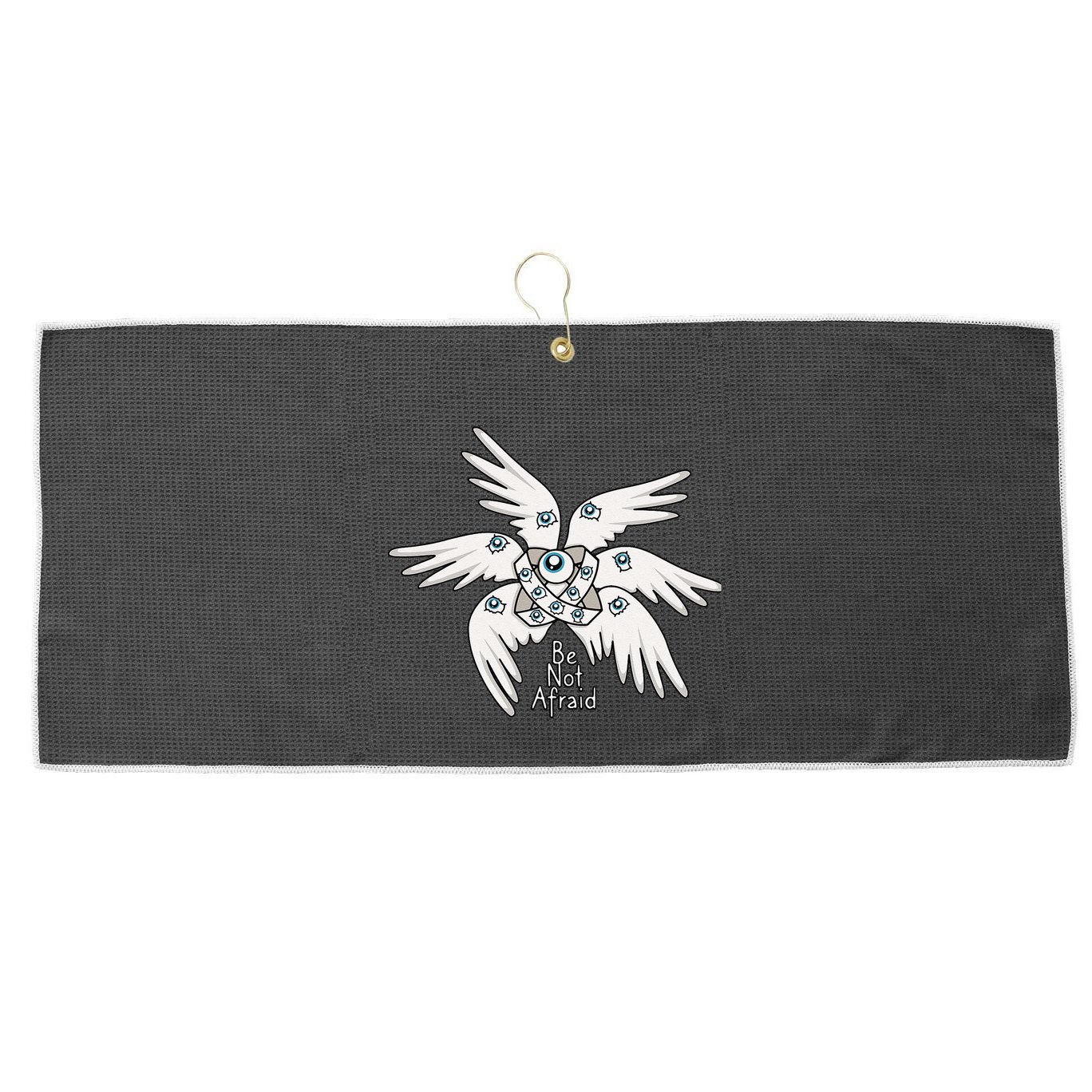 Biblical Angel Be Not Afraid Funny Bible Christian Large Microfiber Waffle Golf Towel