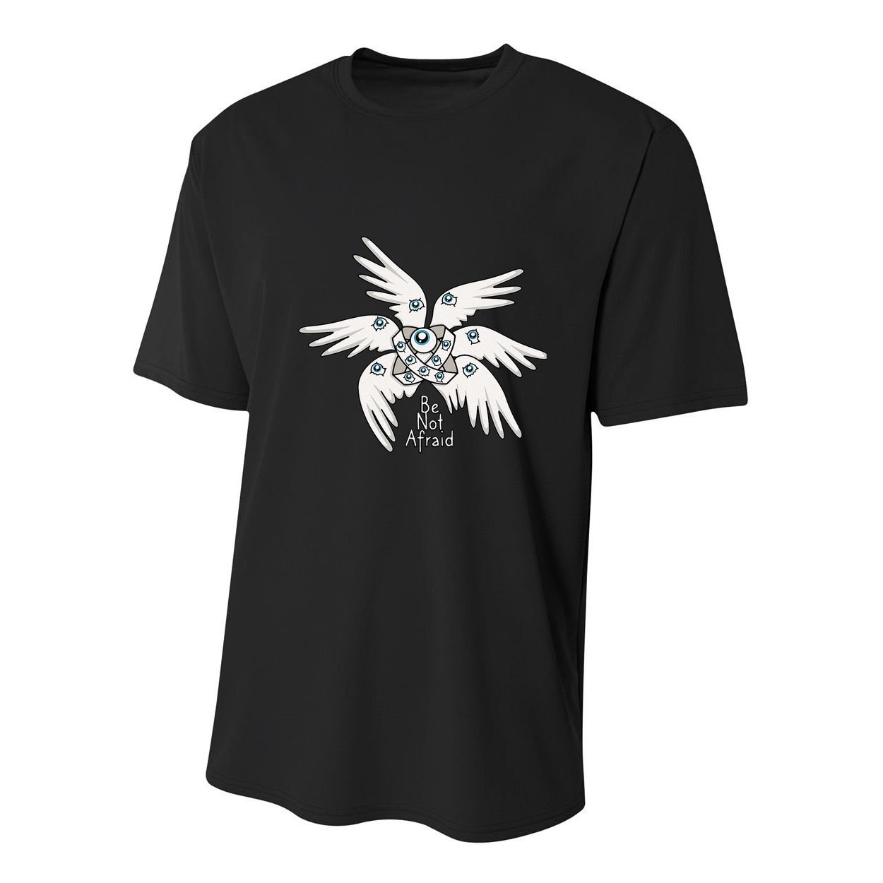 Biblical Angel Be Not Afraid Funny Bible Christian Youth Performance Sprint T-Shirt