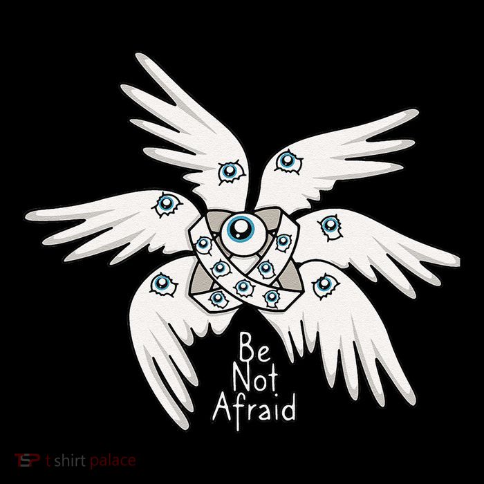 Biblical Angel Be Not Afraid Funny Bible Christian Premium T-Shirt