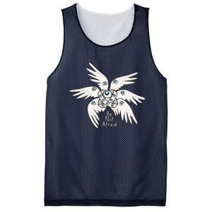 Biblical Angel Be Not Afraid Funny Bible Christian Mesh Reversible Basketball Jersey Tank