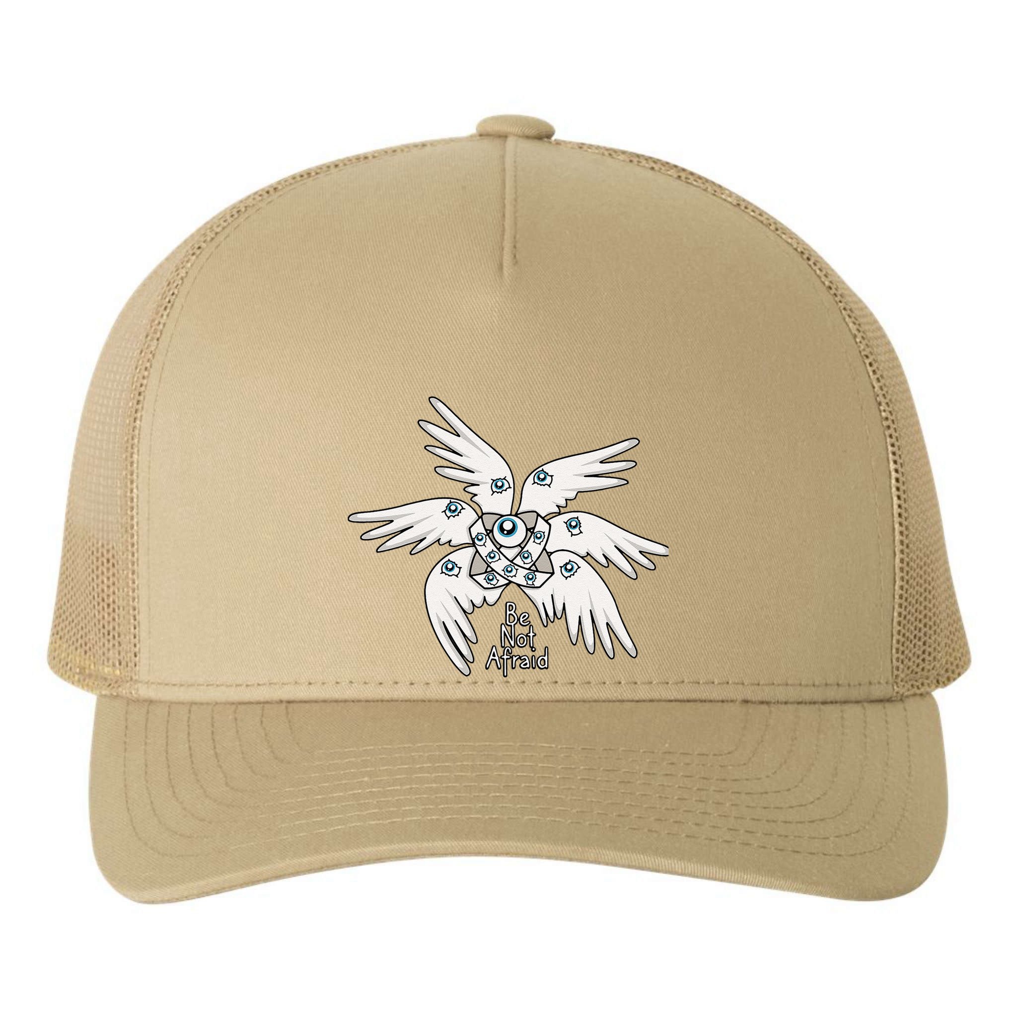 Biblical Angel Be Not Afraid Funny Bible Christian Yupoong Adult 5-Panel Trucker Hat