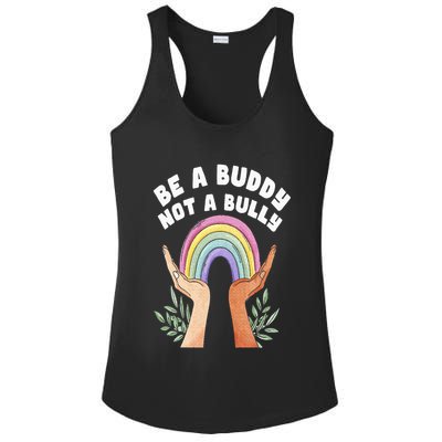 Be A Buddy Not A Bully Anti Bullying Ladies PosiCharge Competitor Racerback Tank