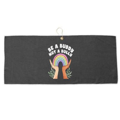 Be A Buddy Not A Bully Anti Bullying Large Microfiber Waffle Golf Towel