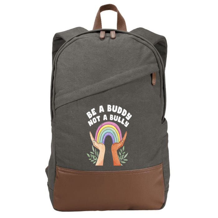 Be A Buddy Not A Bully Anti Bullying Cotton Canvas Backpack