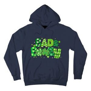 Bad And Boozy Patricks Day Lucky Shamrock Irish Tall Hoodie