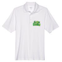 Bad And Boozy Patricks Day Lucky Shamrock Irish Men's Origin Performance Pique Polo