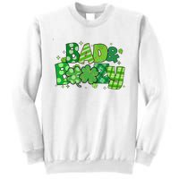 Bad And Boozy Patricks Day Lucky Shamrock Irish Sweatshirt