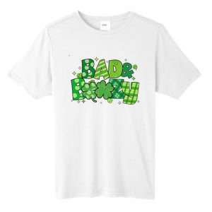 Bad And Boozy Patricks Day Lucky Shamrock Irish Tall Fusion ChromaSoft Performance T-Shirt