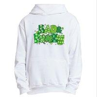 Bad And Boozy Patricks Day Lucky Shamrock Irish Urban Pullover Hoodie