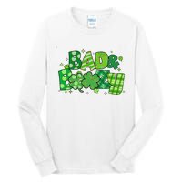 Bad And Boozy Patricks Day Lucky Shamrock Irish Tall Long Sleeve T-Shirt