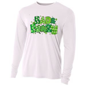 Bad And Boozy Patricks Day Lucky Shamrock Irish Cooling Performance Long Sleeve Crew