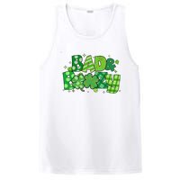 Bad And Boozy Patricks Day Lucky Shamrock Irish PosiCharge Competitor Tank