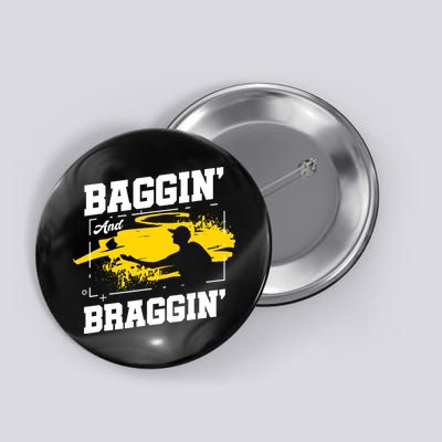 Baggin´ And Braggin´ | Bean Bag Toss | Cornhole Player Button