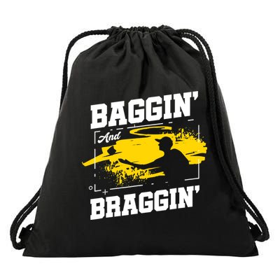 Baggin´ And Braggin´ | Bean Bag Toss | Cornhole Player Drawstring Bag