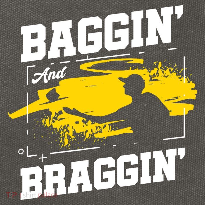 Baggin´ And Braggin´ | Bean Bag Toss | Cornhole Player Cotton Canvas Backpack