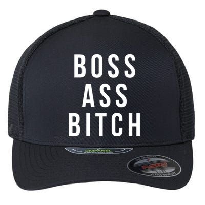 Boss Ass Bitch Cute Gift Flexfit Unipanel Trucker Cap