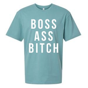 Boss Ass Bitch Cute Gift Sueded Cloud Jersey T-Shirt