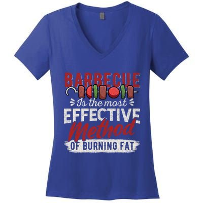 Barbecue Accessories Bbq Grill God Barbecue Meaningful Gift Women's V-Neck T-Shirt