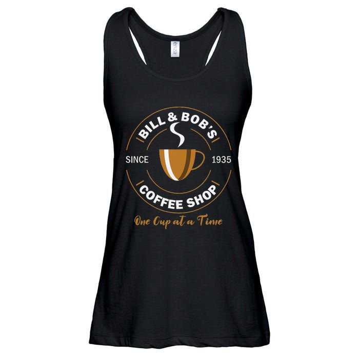 Bill And BobS Coffee Shop Aa Recovery Gift Ladies Essential Flowy Tank