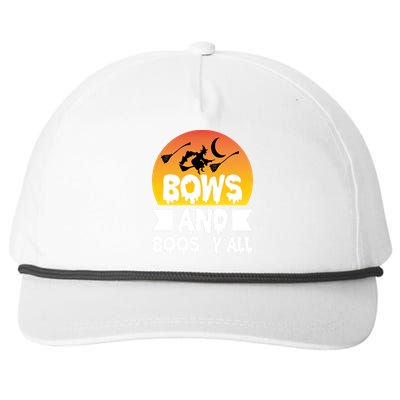 Bows And Boos Y'all Snapback Five-Panel Rope Hat