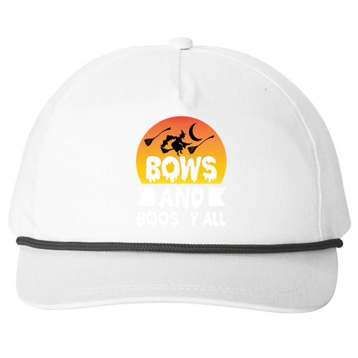 Bows And Boos Y'all Snapback Five-Panel Rope Hat