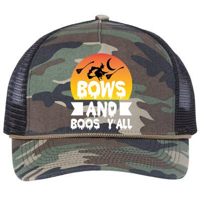 Bows And Boos Y'all Retro Rope Trucker Hat Cap