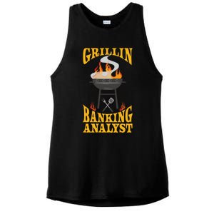 Banking Analyst Bbq Grill Smoker And Barbecue Chef Funny Gift Ladies PosiCharge Tri-Blend Wicking Tank