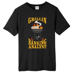 Banking Analyst Bbq Grill Smoker And Barbecue Chef Funny Gift Tall Fusion ChromaSoft Performance T-Shirt