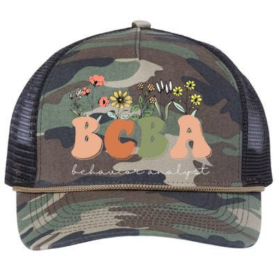 Behavior Analyst BCBA Behavior Therapist ABA Therapist RBT Retro Rope Trucker Hat Cap