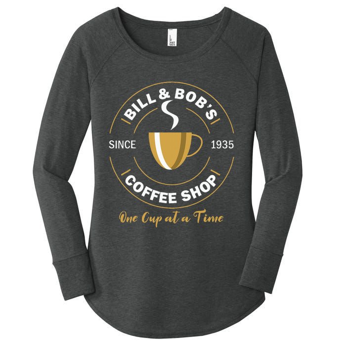 Bill And BobS Coffee Shop Aa Recovery Women's Perfect Tri Tunic Long Sleeve Shirt