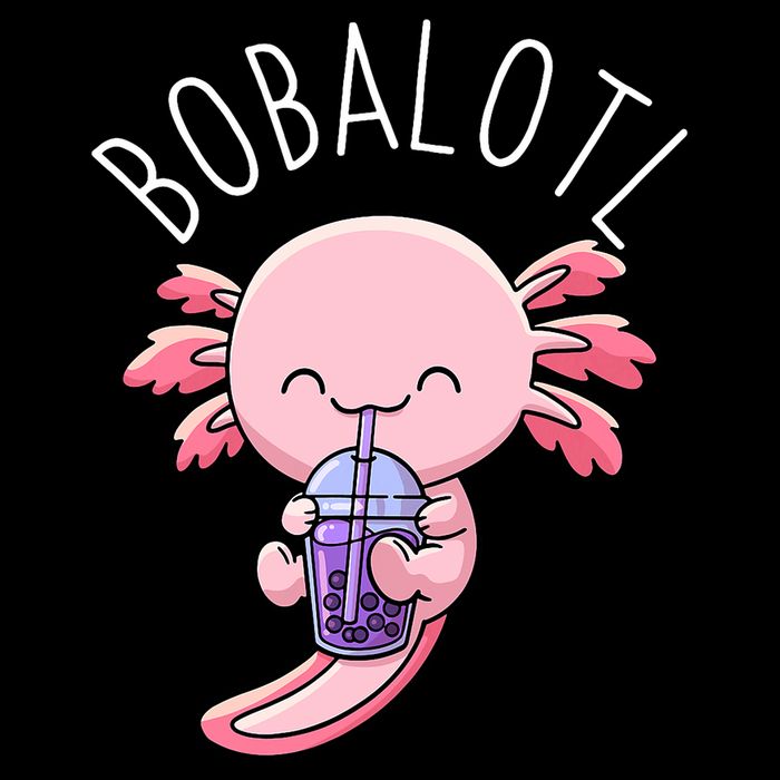 Bobalotl Axolotl Boba Tea Bubble Milk Apron