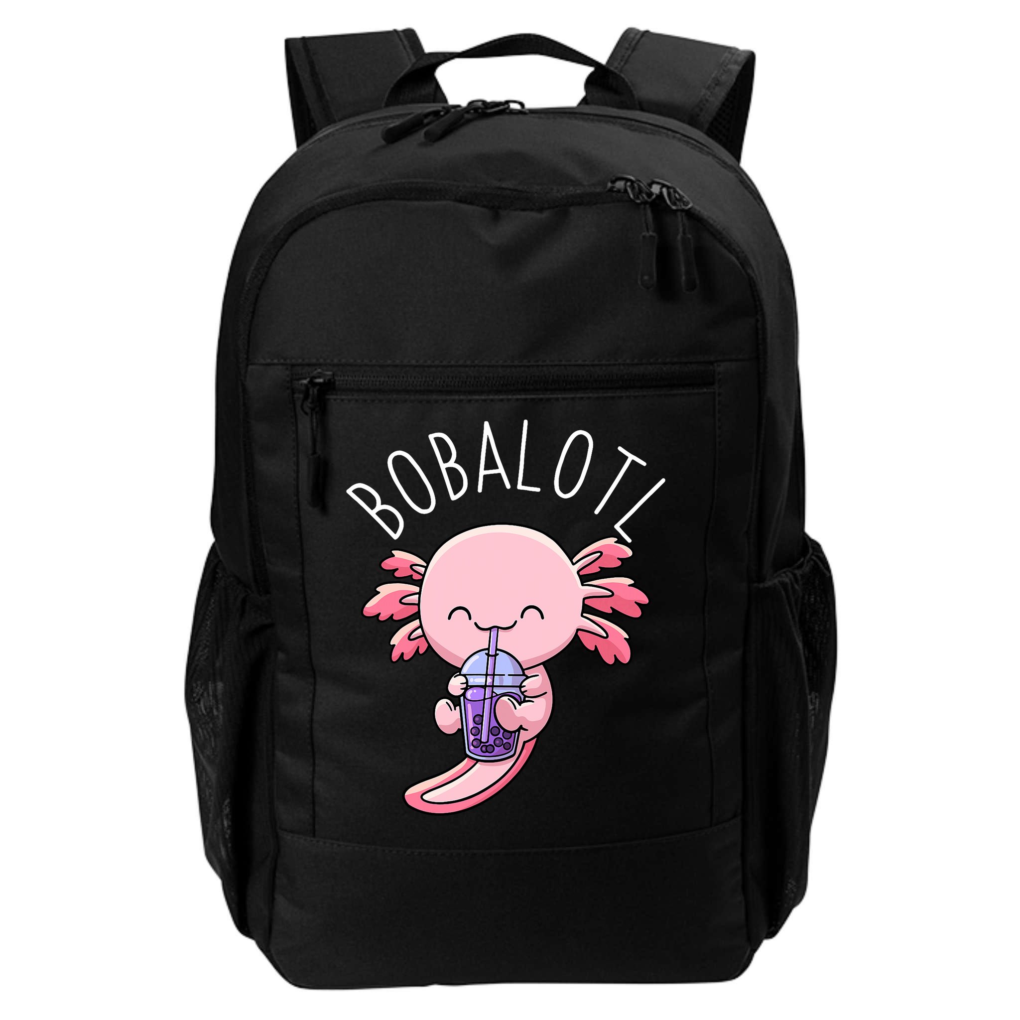 Bobalotl Axolotl Boba Tea Bubble Milk Backpack