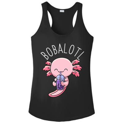 Bobalotl Axolotl Boba Tea Bubble Milk Ladies PosiCharge Competitor Racerback Tank