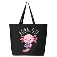 Bobalotl Axolotl Boba Tea Bubble Milk 25L Jumbo Tote