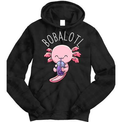 Bobalotl Axolotl Boba Tea Bubble Milk Tie Dye Hoodie