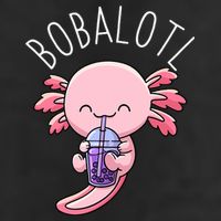 Bobalotl Axolotl Boba Tea Bubble Milk Golf Towel