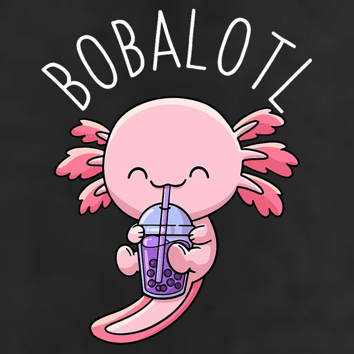 Bobalotl Axolotl Boba Tea Bubble Milk Golf Towel