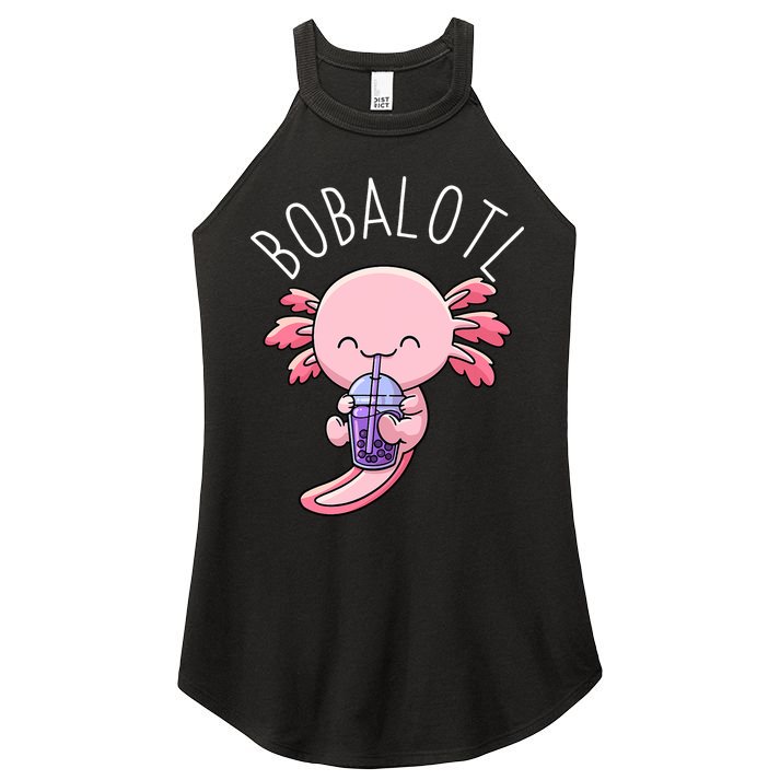 Bobalotl Axolotl Boba Tea Bubble Milk Women's Perfect Tri Rocker Tank