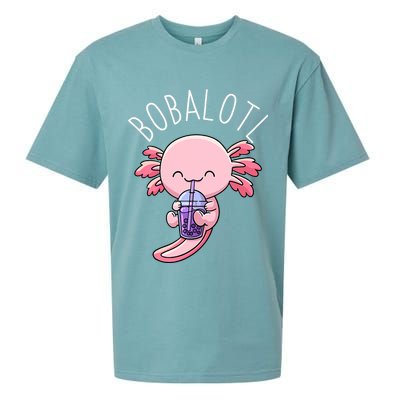 Bobalotl Axolotl Boba Tea Bubble Milk Sueded Cloud Jersey T-Shirt