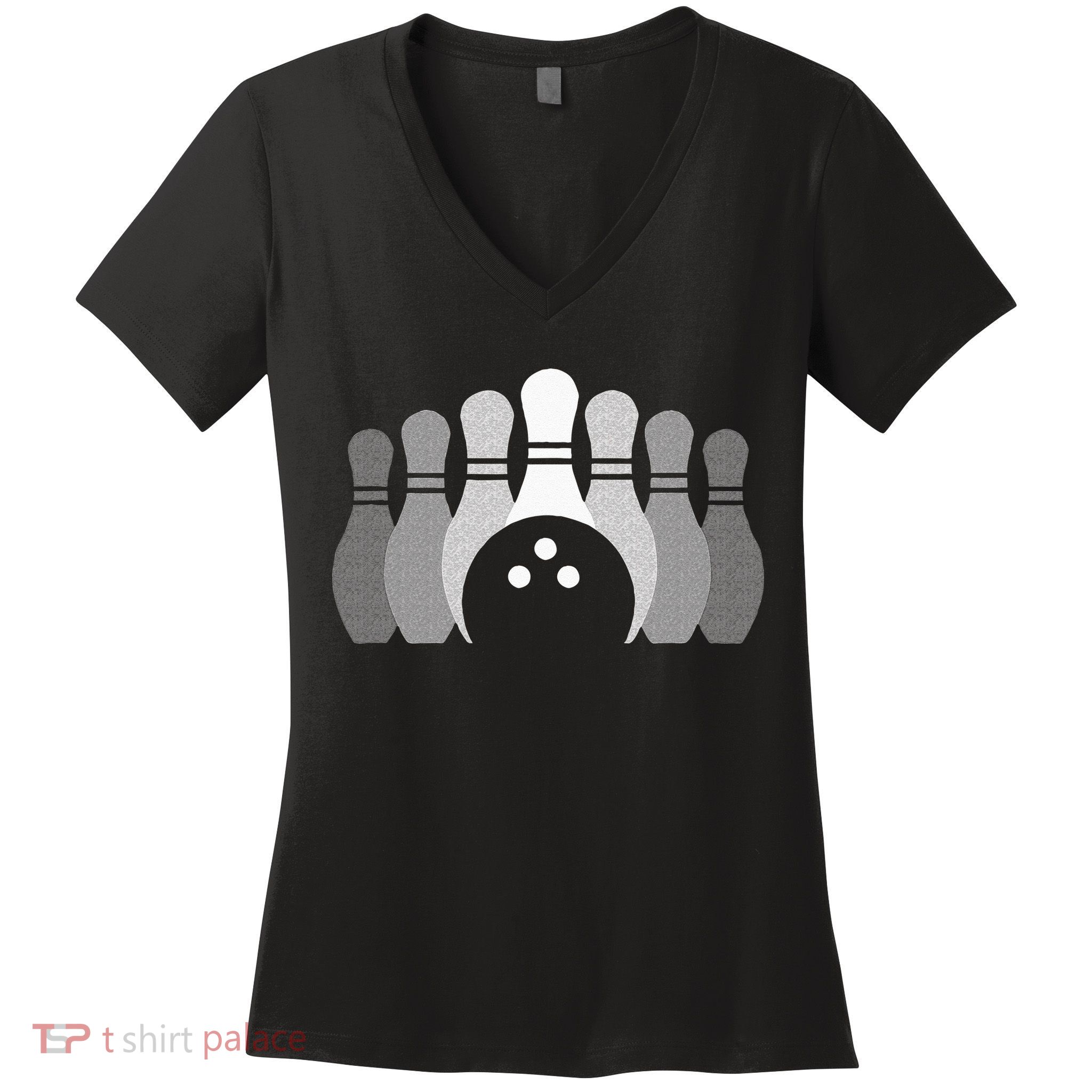 Bowling Apparel Bowling Women's V-Neck T-Shirt