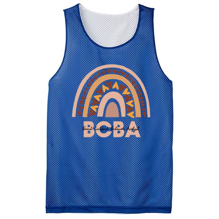 Behavior Analyst Bcba Behavior Therapist Funny Gift Mesh Reversible Basketball Jersey Tank