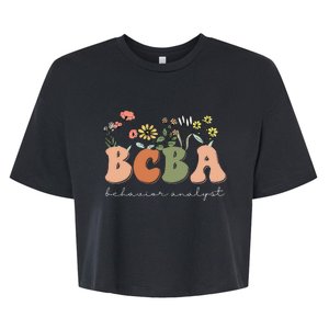 Behavior Analyst BCBA Behavior Therapist ABA Therapist RBT Bella+Canvas Jersey Crop Tee