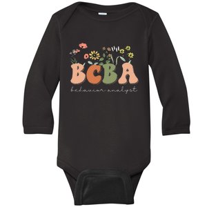 Behavior Analyst BCBA Behavior Therapist ABA Therapist RBT Baby Long Sleeve Bodysuit