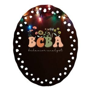 Behavior Analyst BCBA Behavior Therapist ABA Therapist RBT Ceramic Oval Ornament