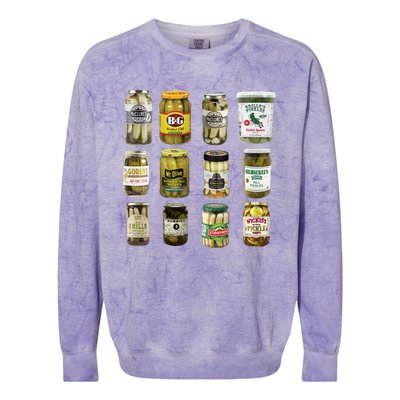 Bad Addiction Boutique Pickle Jars Colorblast Crewneck Sweatshirt