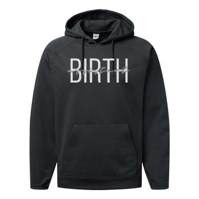 Birth Assistant Birth Doula Women Birth Worker Performance Fleece Hoodie