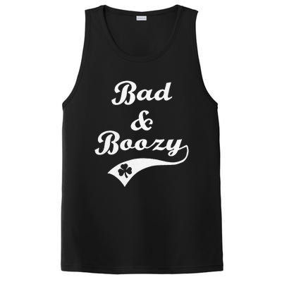 Bad And Boozy Funny Saint Patrick Day Drinking PosiCharge Competitor Tank