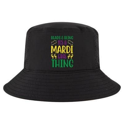 Beads And Bling It's A Mardi Gras Thing Cool Comfort Performance Bucket Hat