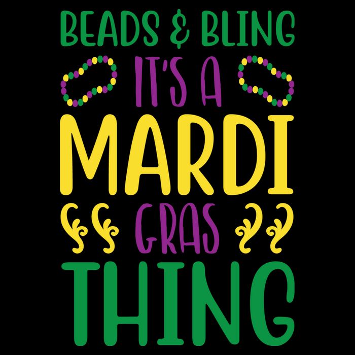 Beads And Bling It's A Mardi Gras Thing Performance Shirt