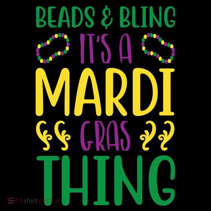 Beads And Bling It's A Mardi Gras Thing Tall T-Shirt
